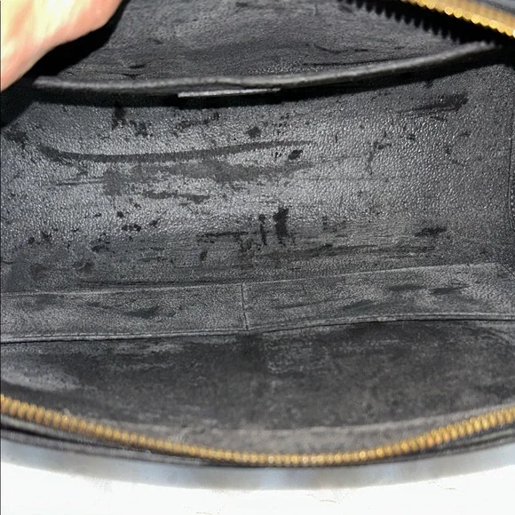 Louis Vuitton Black Leather Pouch with Gold Details - Picture 10 of 16